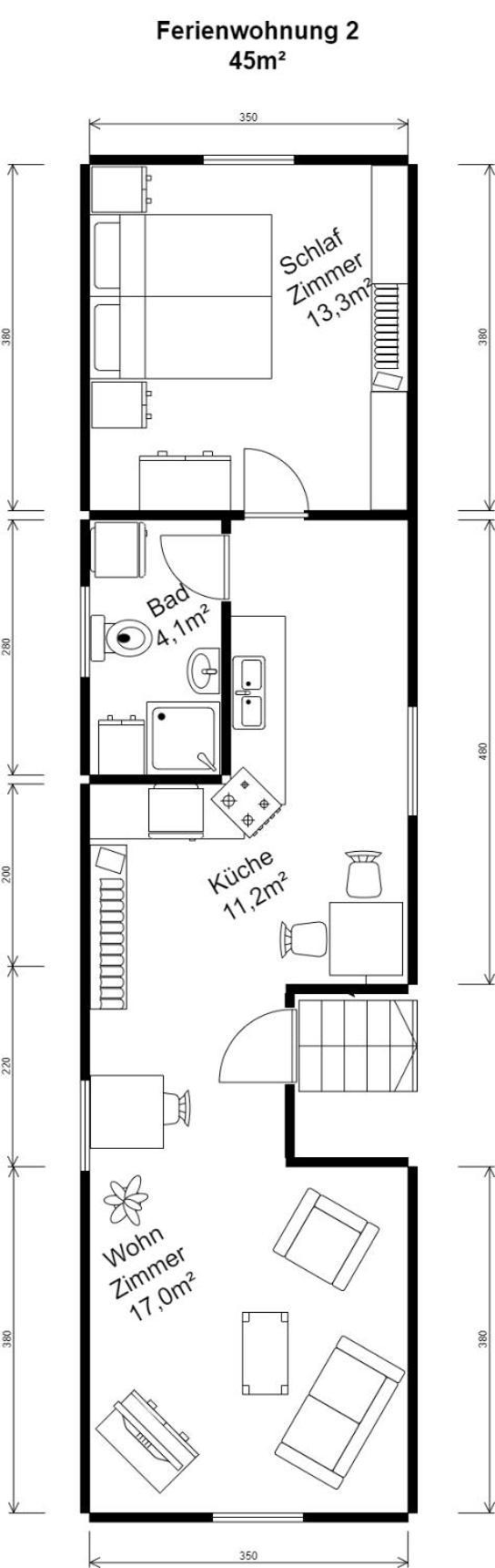 Ferienwohnung van den Berg Rees Kamer foto